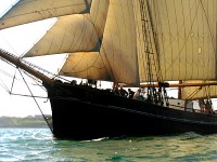 Tall ship Bessie Ellen under sail