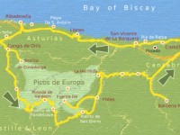 Green Spain route map