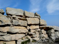 Stack of Portland limestone