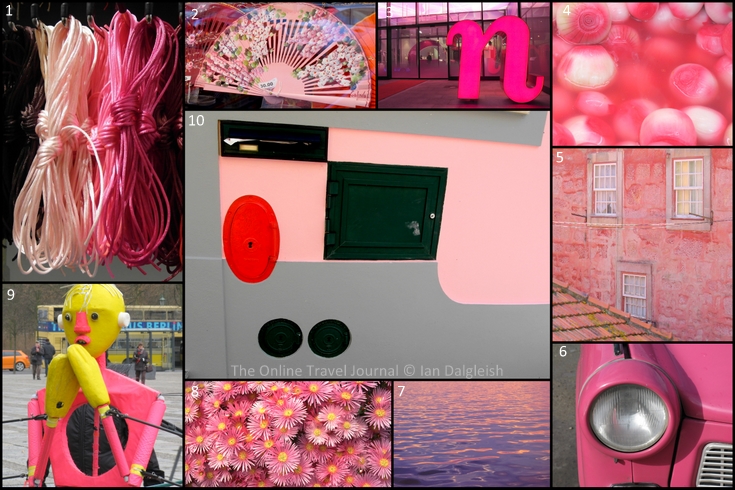 Pink images around Europe