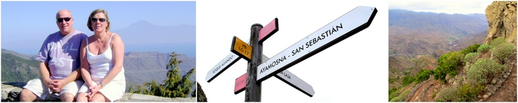 La Gomera: Andy & Paddy  - Footpath Signpost - Footpath