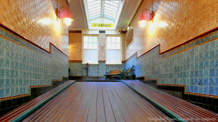 Victorian tiled  Passage, Midland Hotel, Bradford