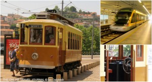 Heritage tram and metro train Porto, Portugal